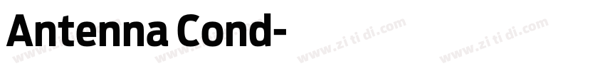 Antenna Cond字体转换